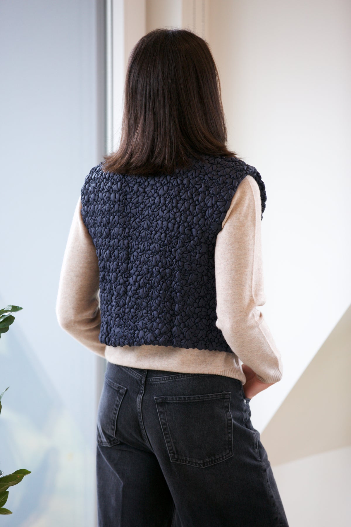 NYLAND Venous Cropped Quilted Vest