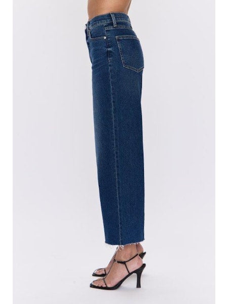 PISTOLA Lana Crop Wide Leg Jean in Broadway