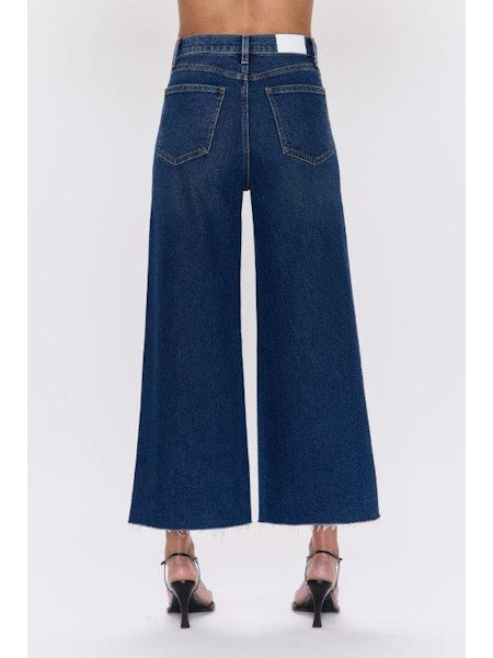 PISTOLA Lana Crop Wide Leg Jean in Broadway