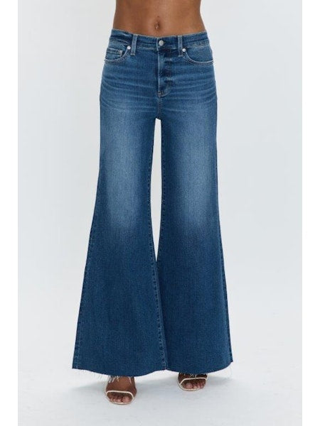PISTOLA Izzy Mid Rise Wide Leg in Study
