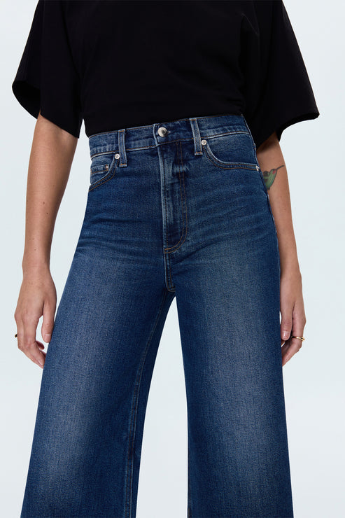 PISTOLA Lana Crop Wide Leg Jean in Broadway