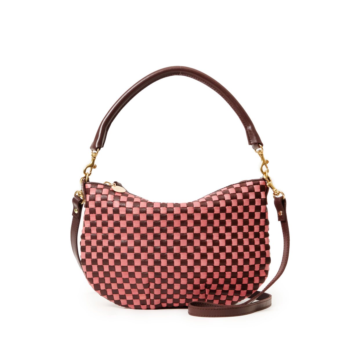 Clare V. Petit Moyen Woven Messenger