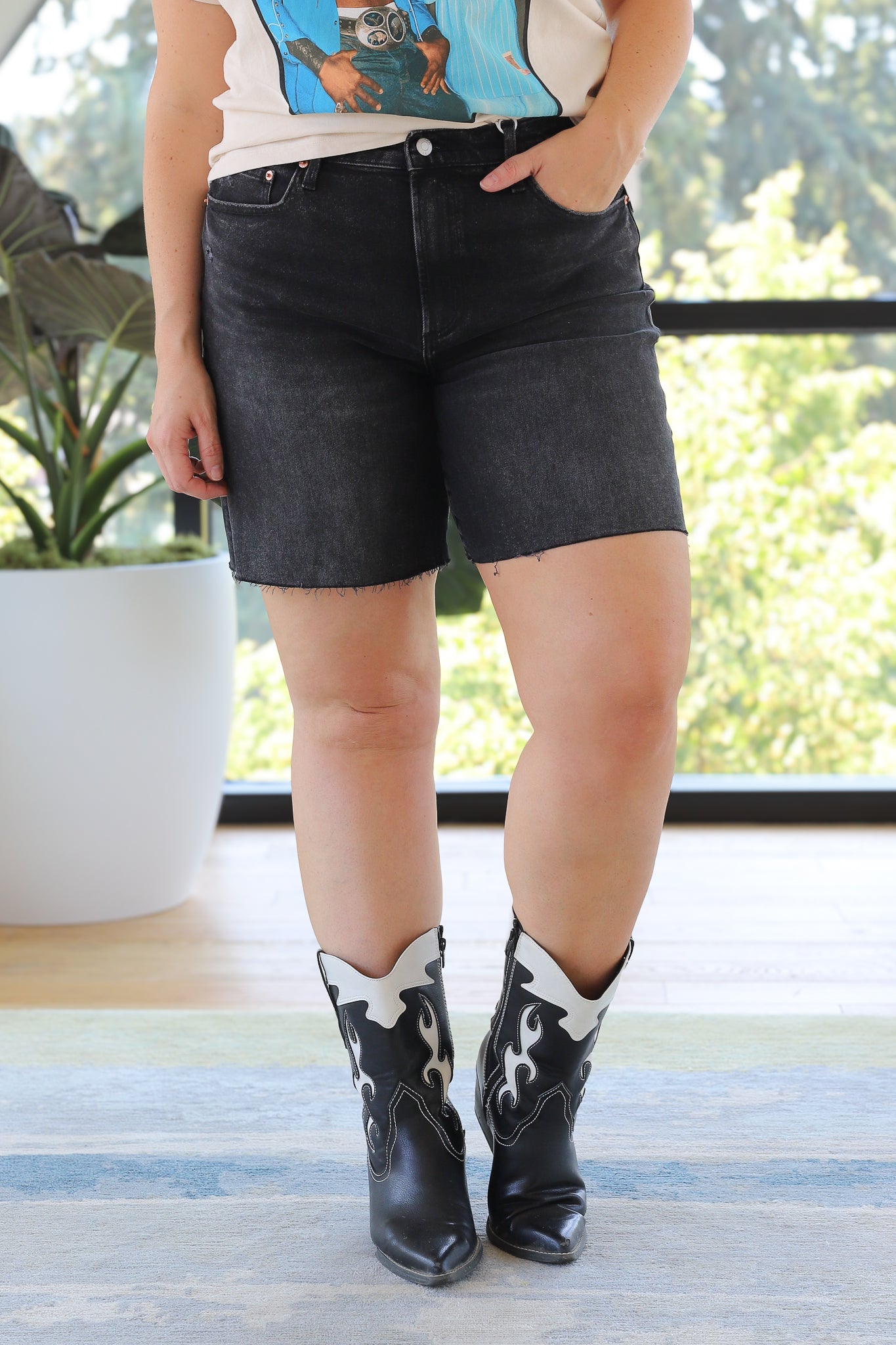 PISTOLA Kaylee Denim Shorts in Citadel Vintage