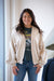 PROJECT SOCIAL T Warming Up Fleece Open Front Cardi Mother of Pearl