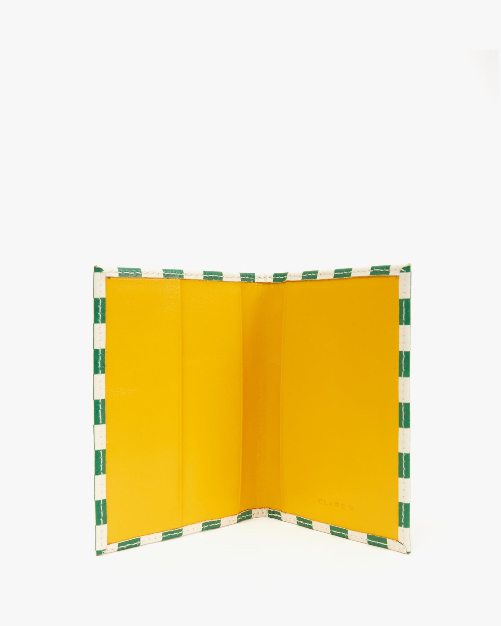 Clare V. Sac Passport Sleeve Fern