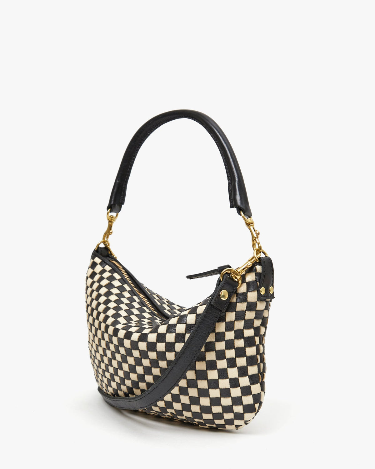 Clare V. Petit Moyen Woven Messenger