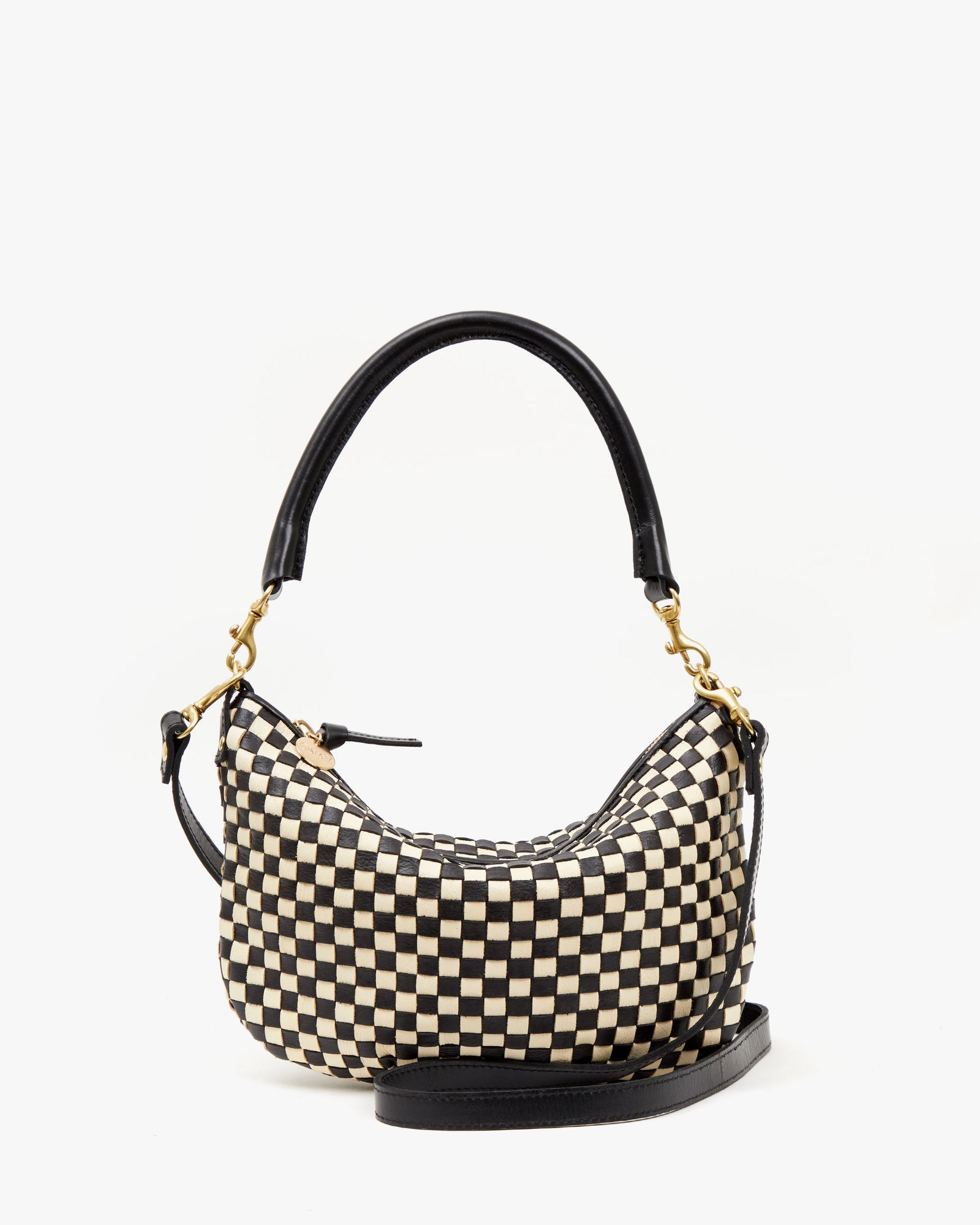 Clare V. Petit Moyen Woven Messenger