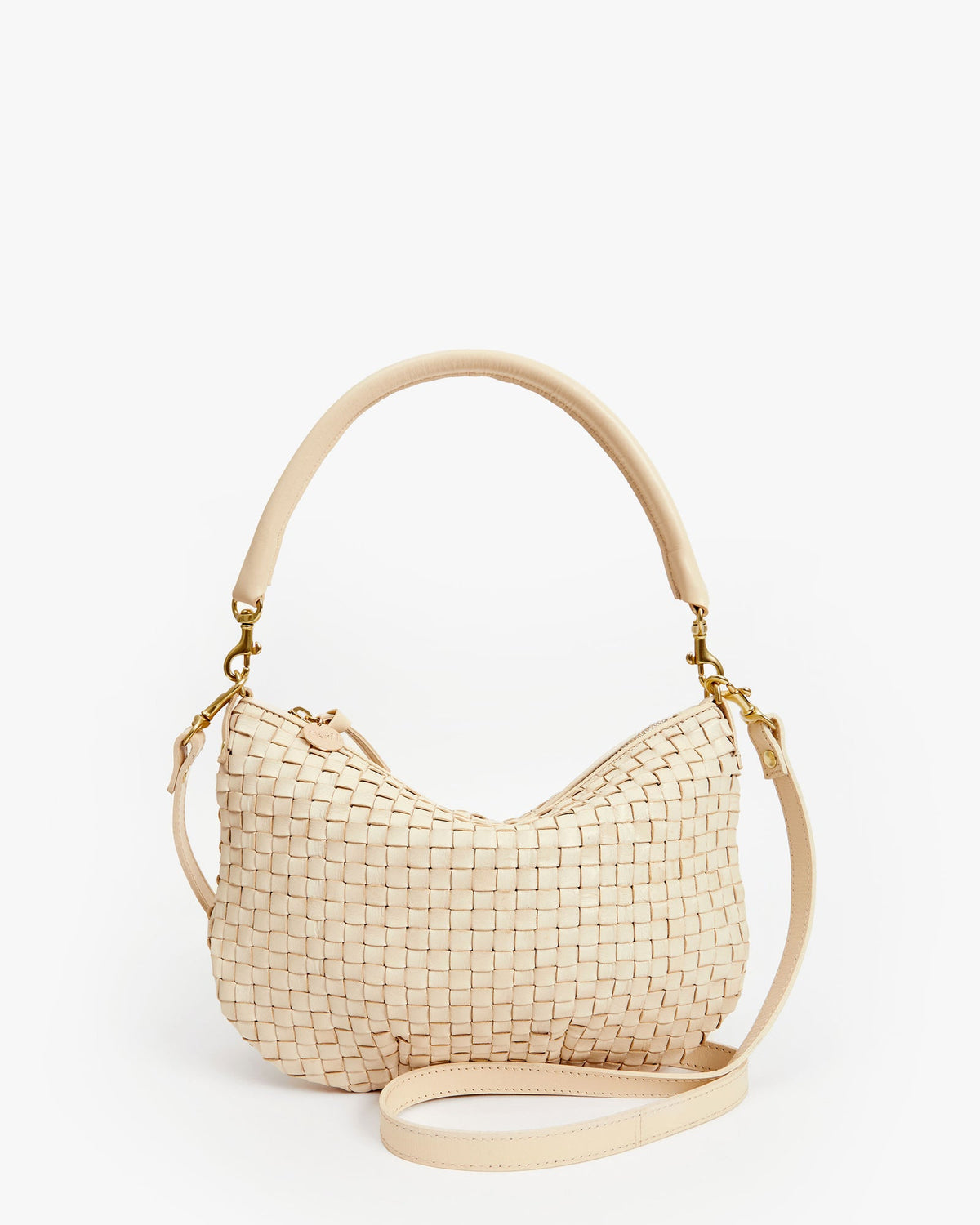 Clare V. Petit Moyen Woven Messenger