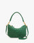Clare V. Petit Moyen Fern Puffy Woven Nappa Messenger