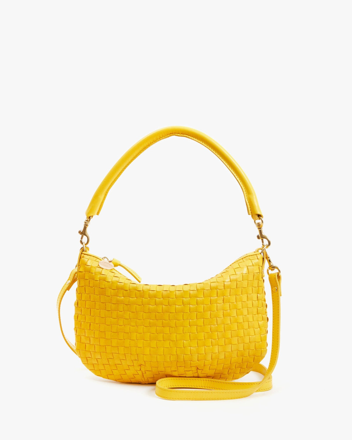 Clare V. Petit Moyen Woven Messenger