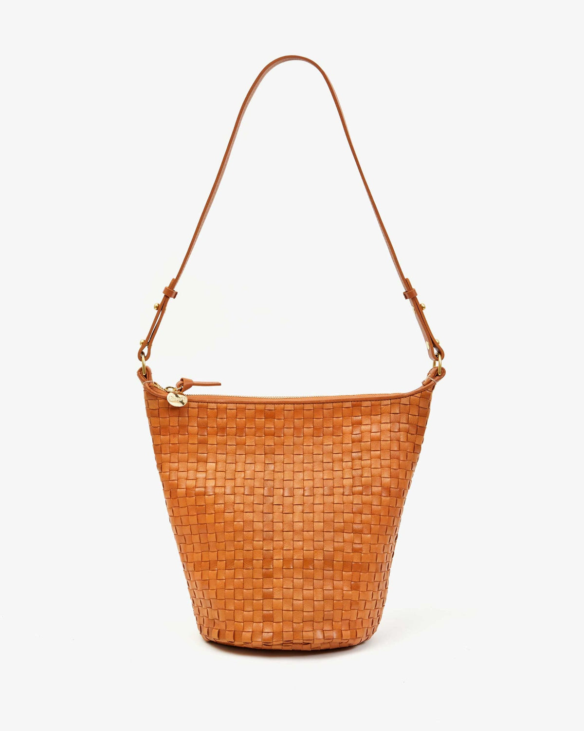 Clare V. Petit Jeanne in Natural Woven Checker