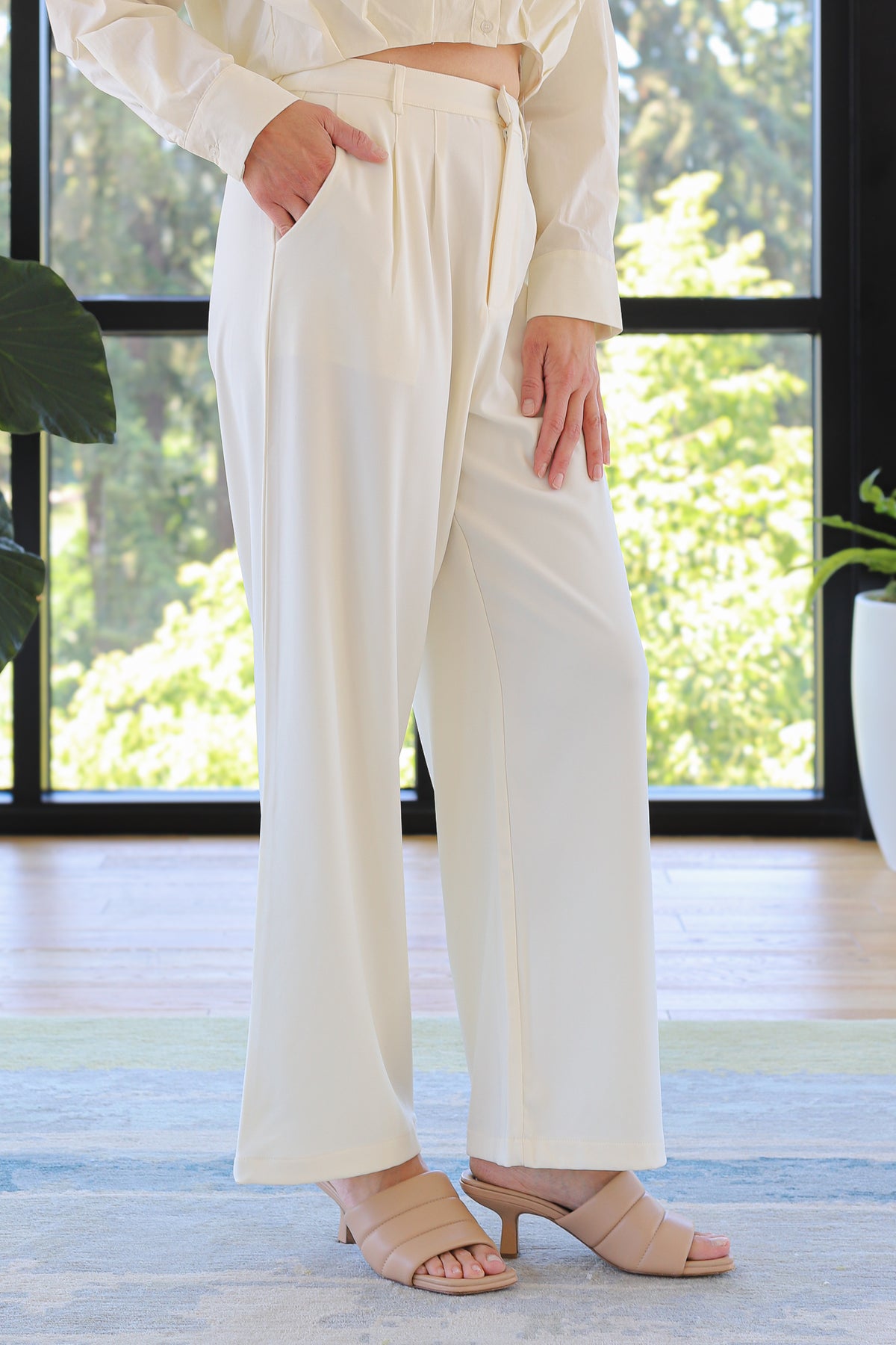 SAGE THE LABEL Follow Me Pleated Trousers