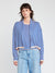 Self Contrast Octavia Open Shawl Cardigan Pink Sapphire Stripes