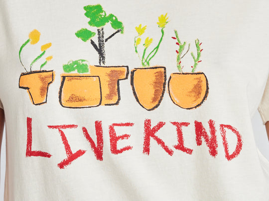 Self Contrast Cherie T-Shirt in Live Kind