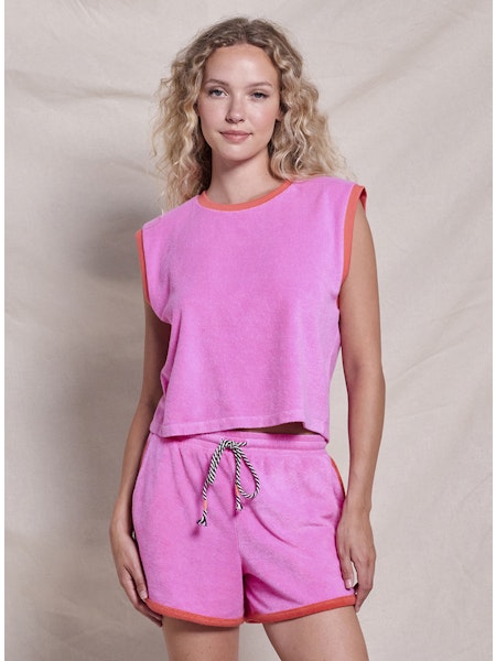 Sundry Loop Terry Tank Azalea