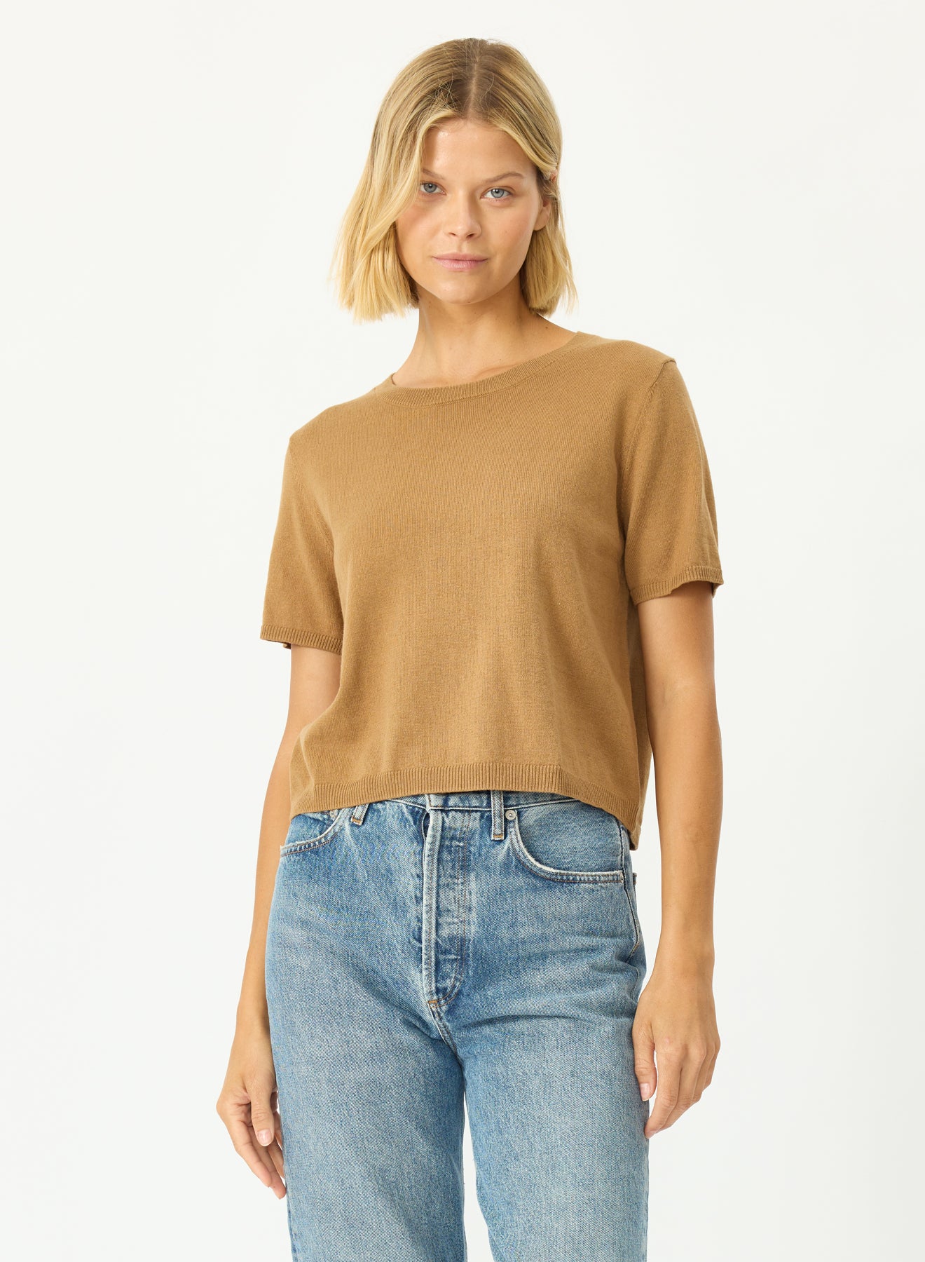 Stitches & Stripes Palmer Tee Camel