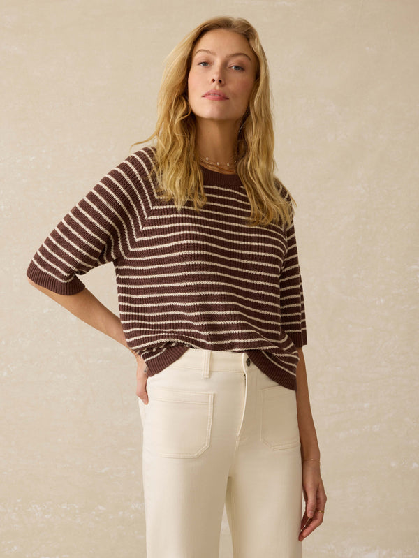 Faherty Miramar Linen Sweater Tee