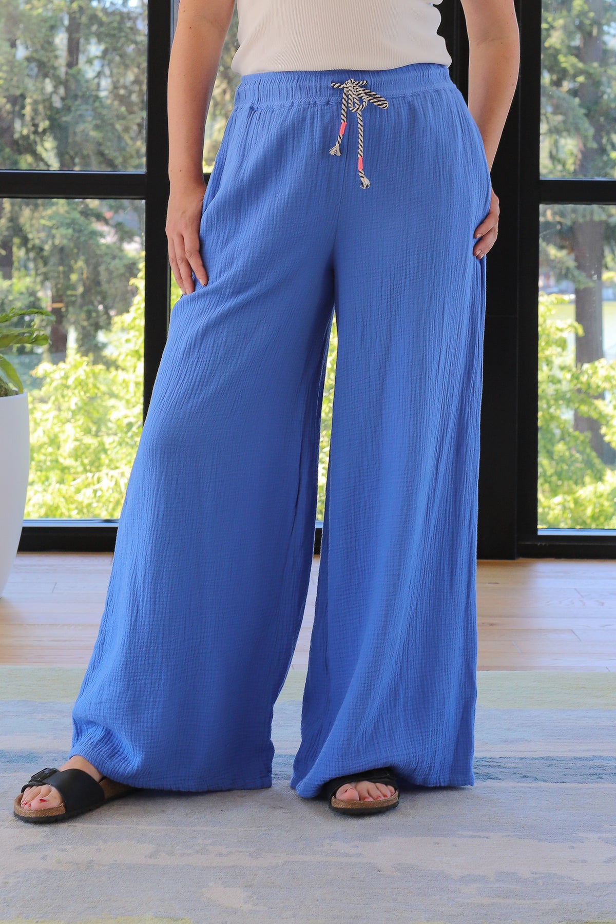 Sundry Wide Leg Pant Ocean