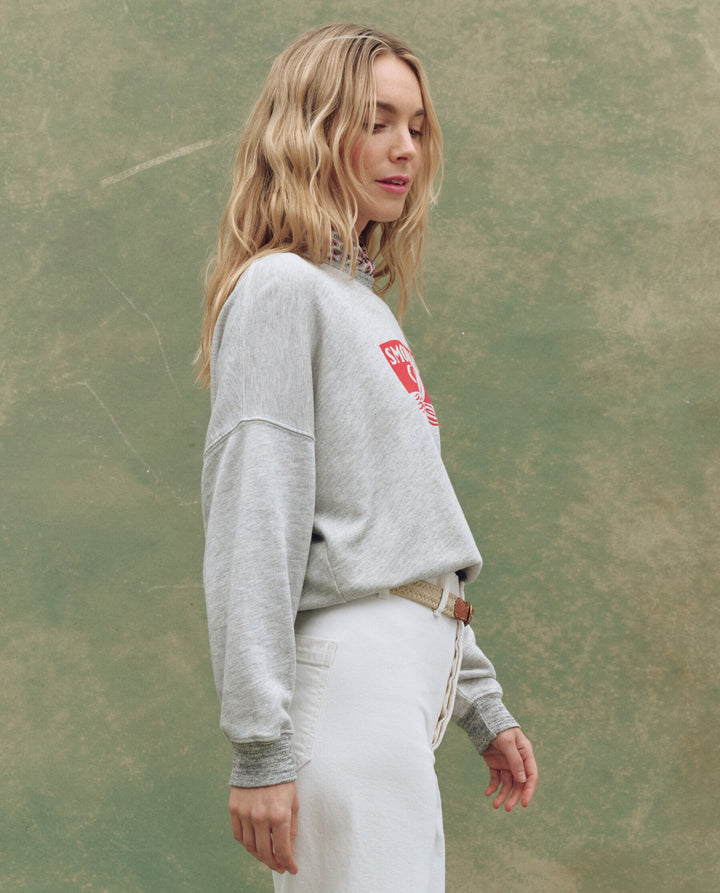 THE GREAT. The Teammate Sweatshirt w/ Smooth Sailin Graphic