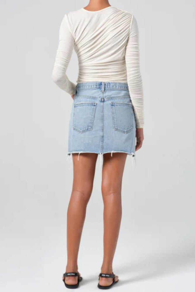 AGOLDE V-Waist Mini in Force