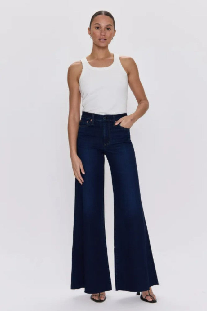 PISTOLA Izzy Mid Rise Wide Leg in Tristesse