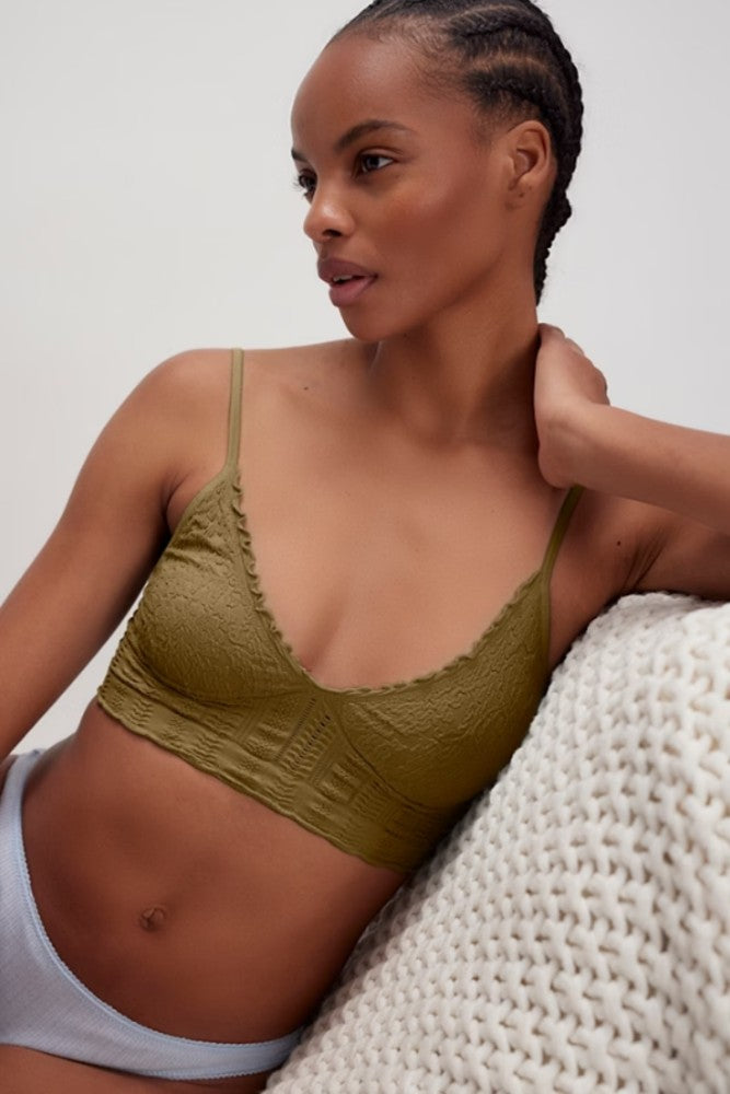 Free People Heirloom Seamless Bralette Beehive