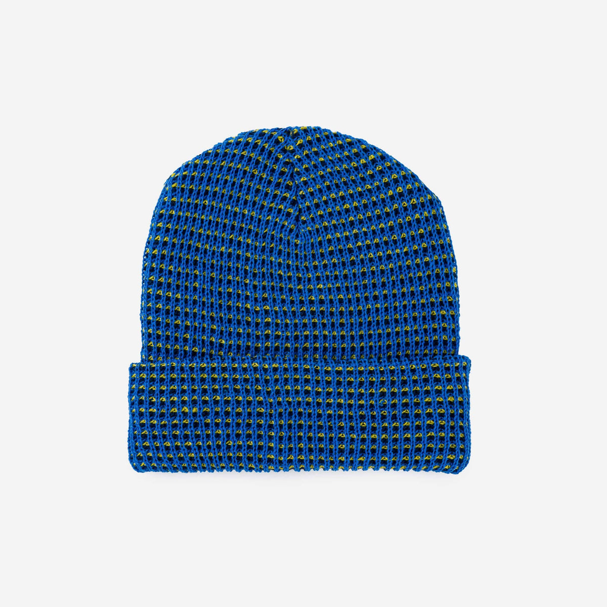 Verloop Simple Grid Knit Beanie Indigo