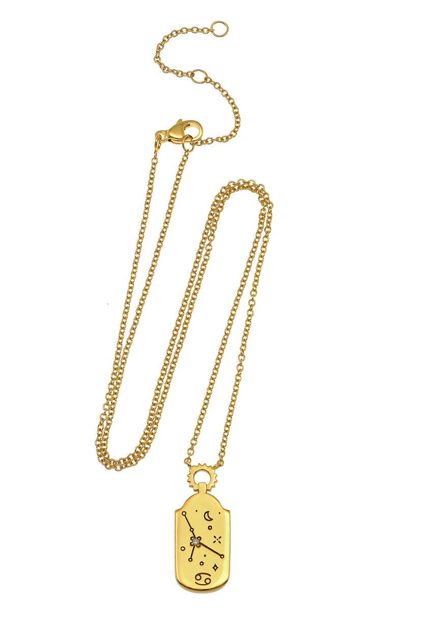 The Land of Salt Zodiac Charm Necklace