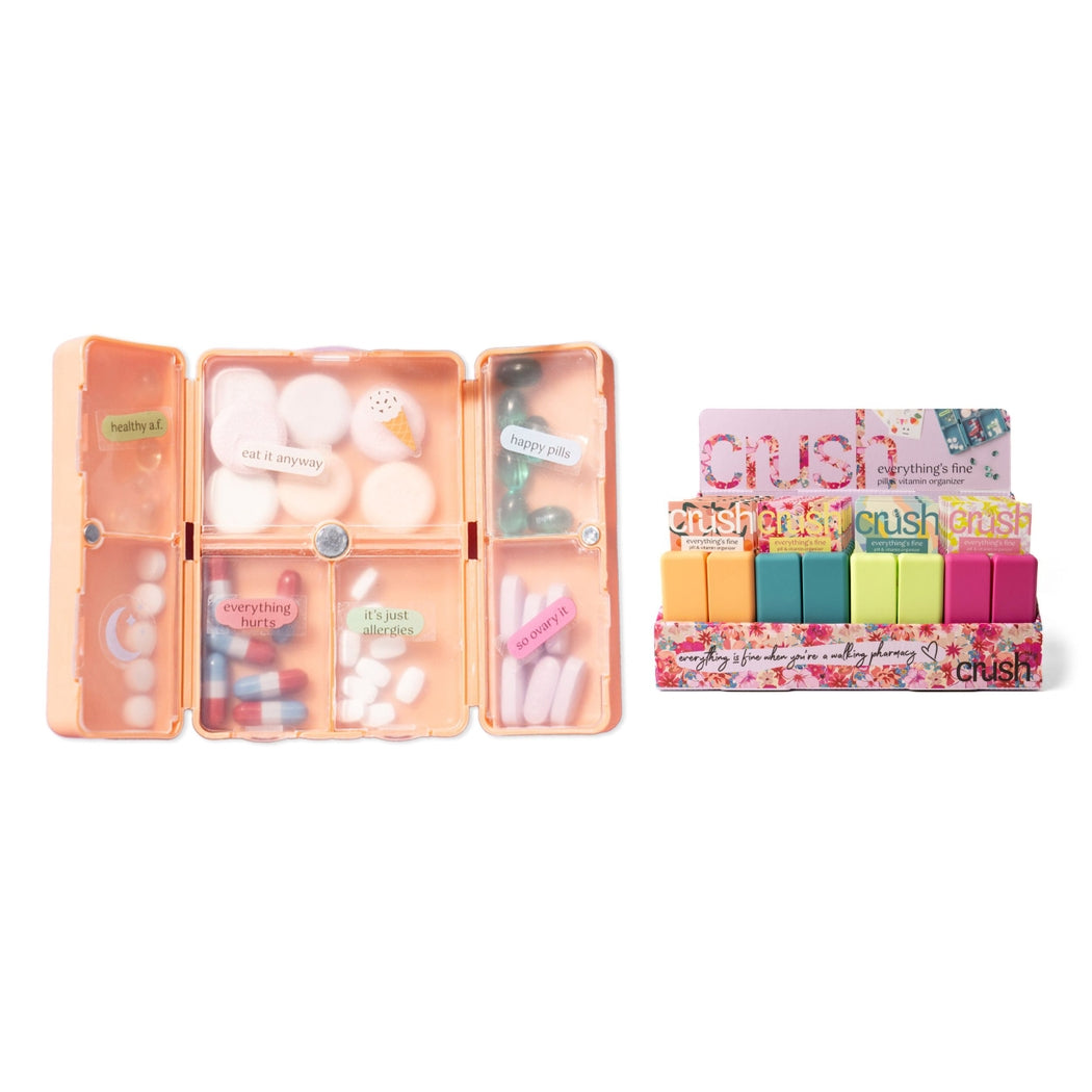 DM Merchandising Crush Everything&#39;s Fine Pill &amp; Vitamin Case