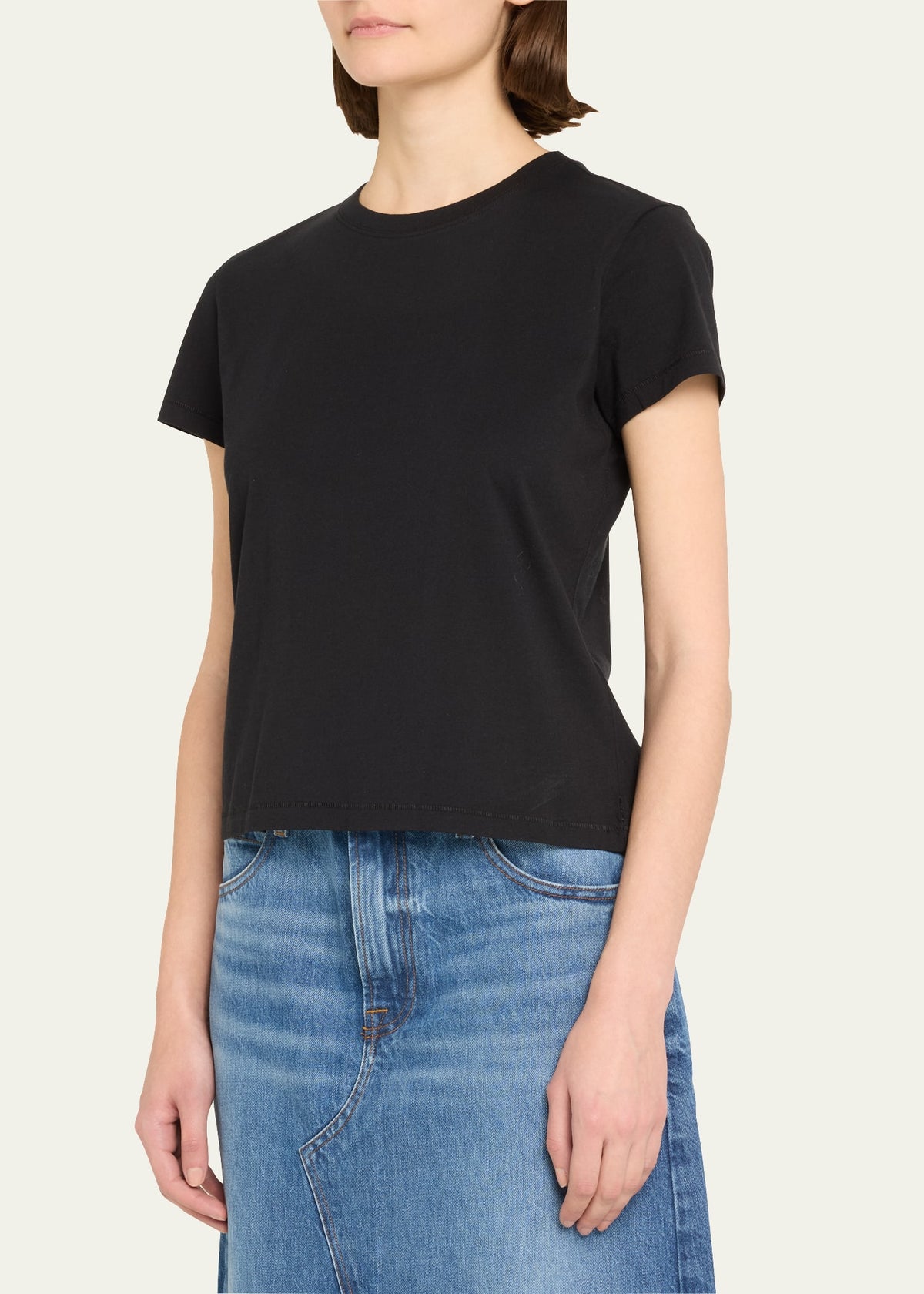 FRAME Baby Tee Black