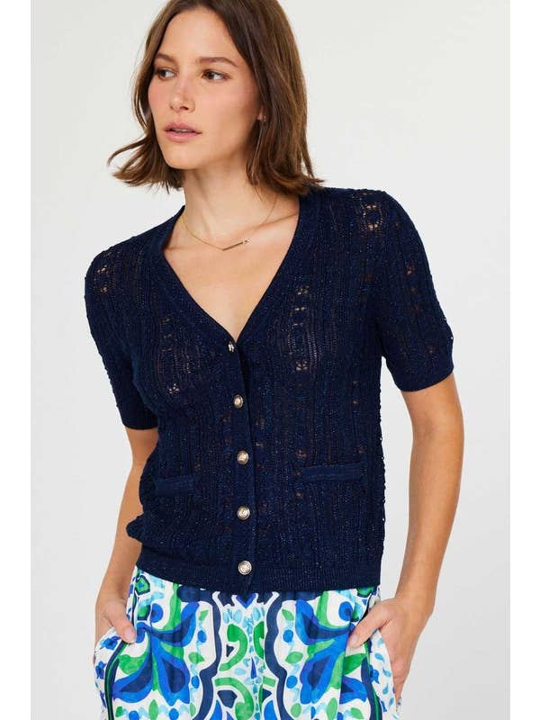 NYLAND Umeko Half Sleeve Cardigan W/ Pocket Detail