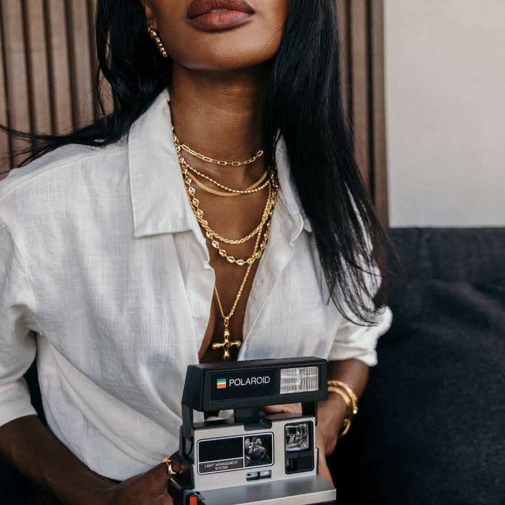 SAHIRA Callie Beaded Chain 16&quot;