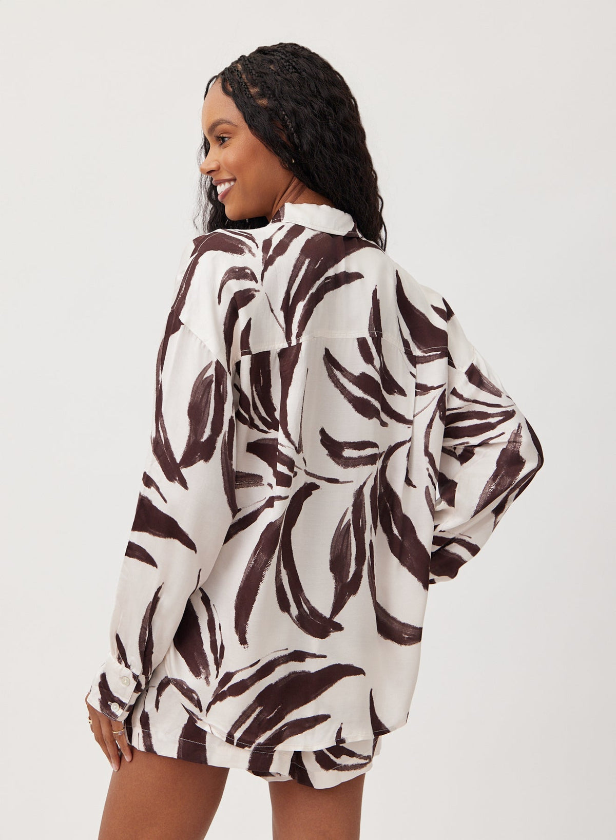 Bella Dahl Contrast Oversized Button Down