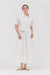 NYLAND Ren Short Sleeve Crop Shirt Off White