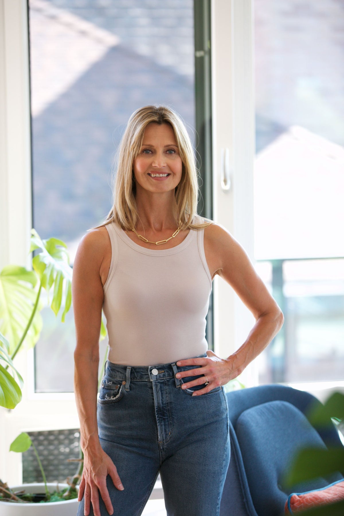 NYLAND Dita Binding Tank Top Ecru