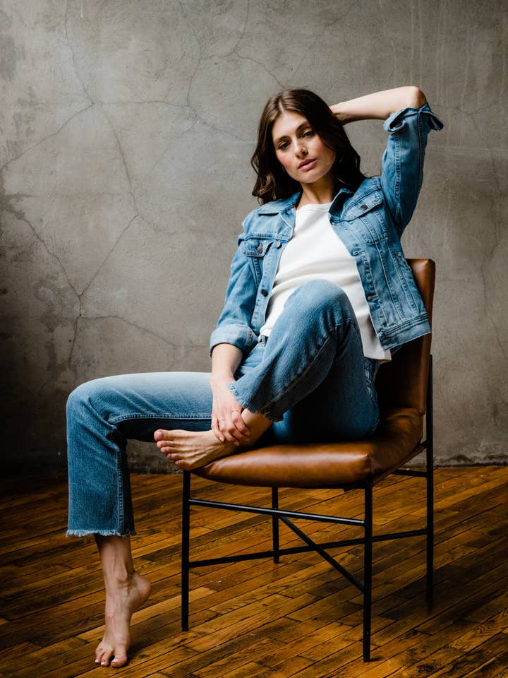 ABLE The Bailey Classic Jacket Light Blue Wash