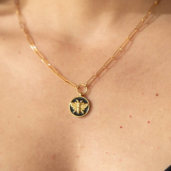 The Land of Salt Honey Bee Pendant Necklace