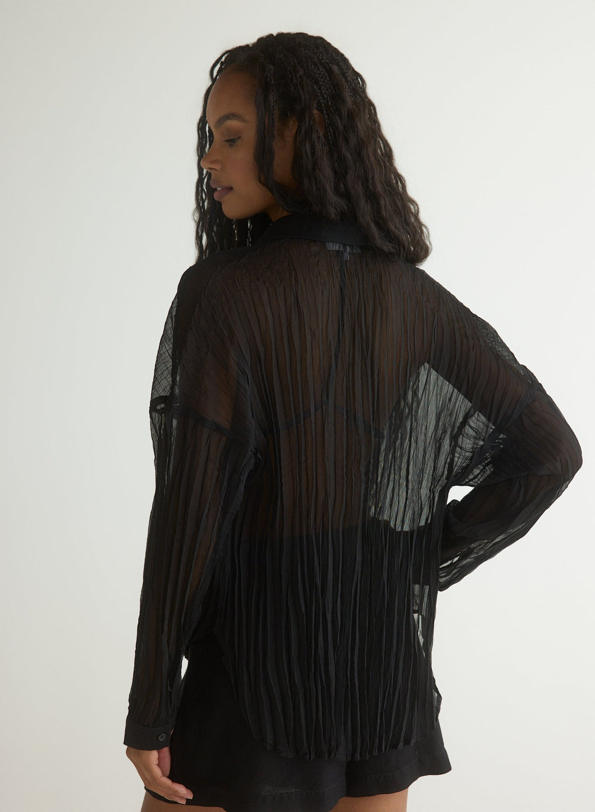 Bella Dahl Flowy Pleated Shirt