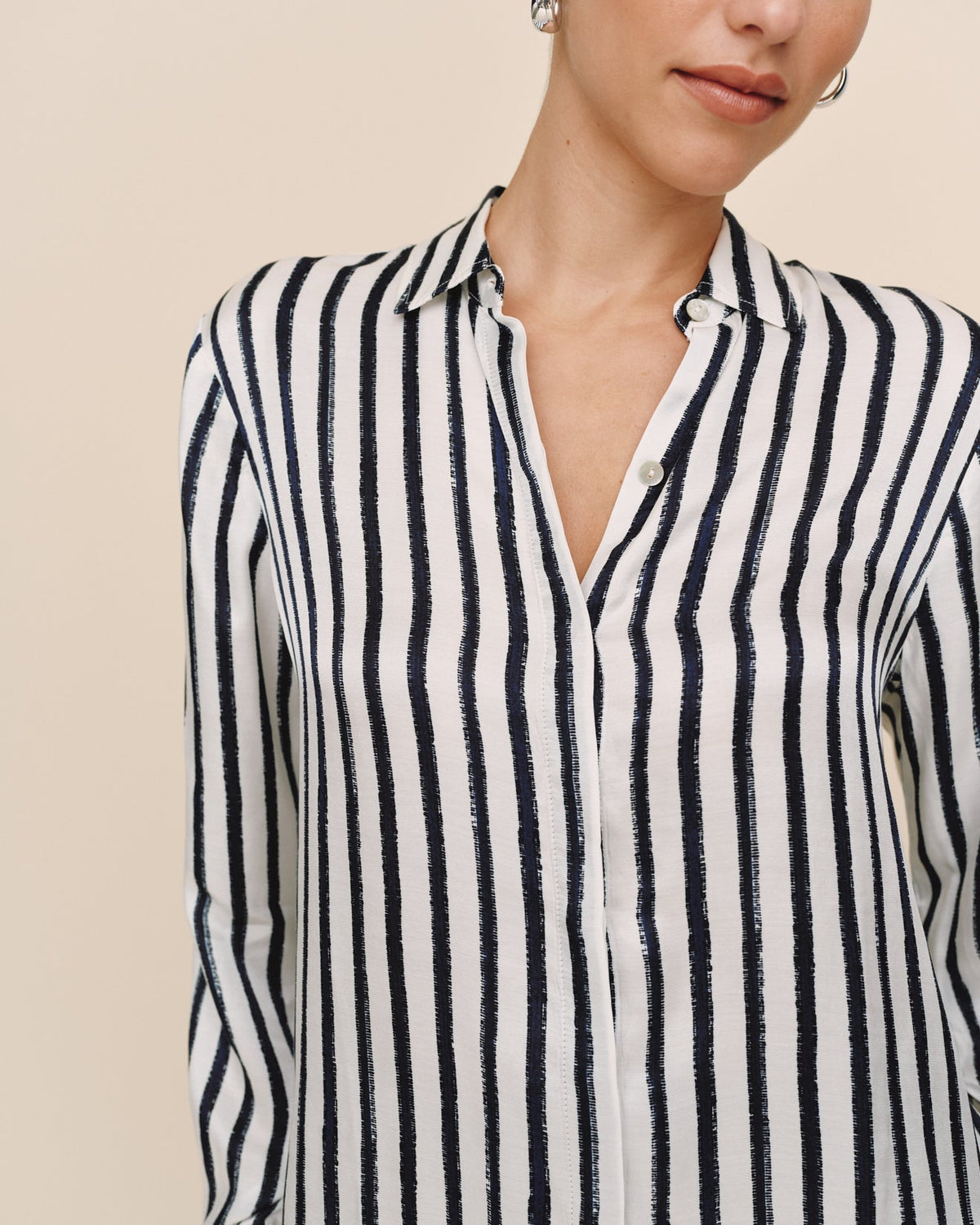 Bella Dahl High Low Hem Shirt Striped
