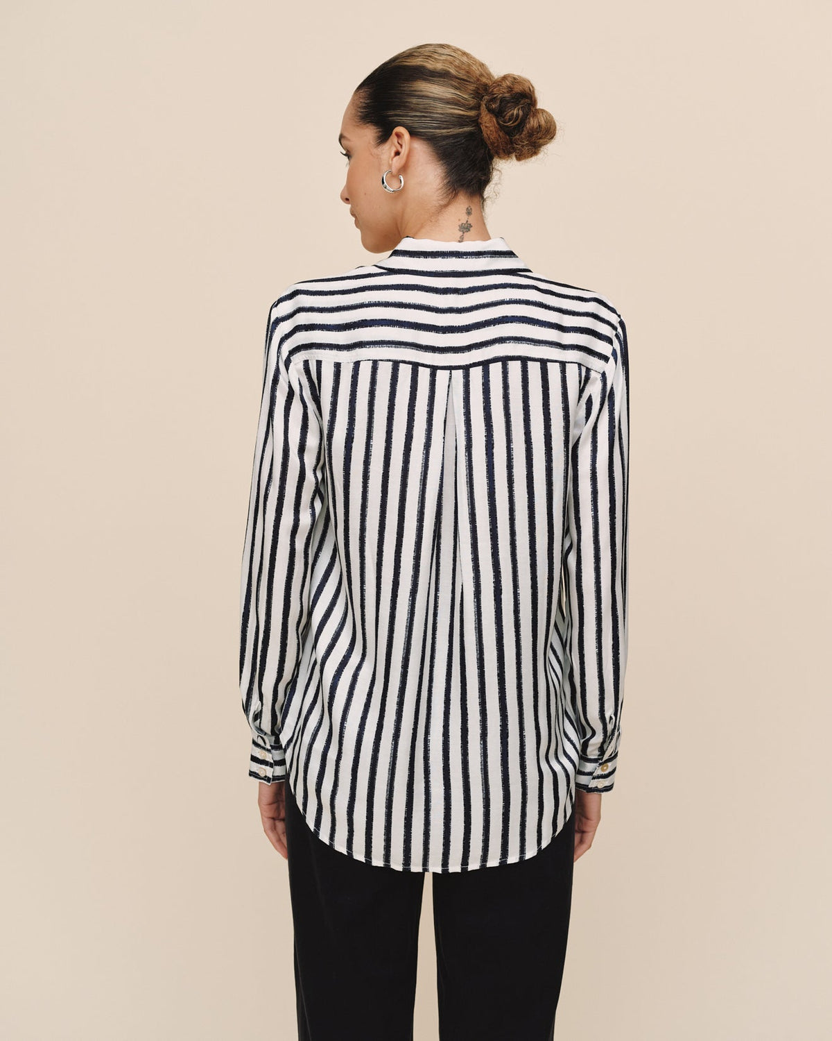 Bella Dahl High Low Hem Shirt Striped