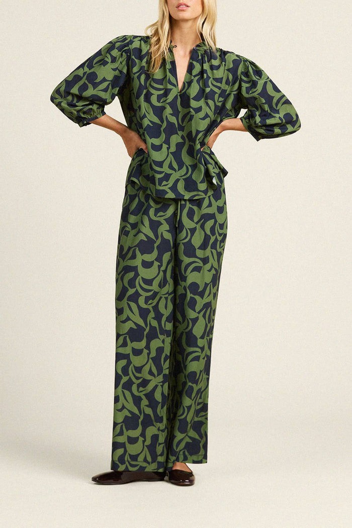 Birds of Paradis by Trovata Orly Blouse in Muted Canopy