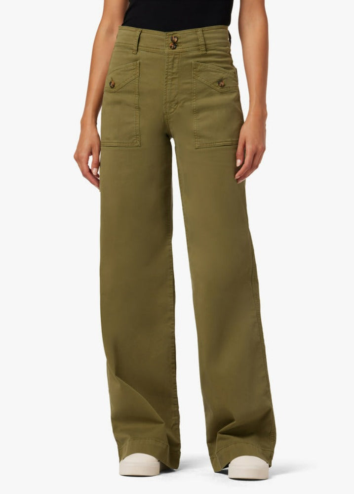 JOE&#39;S JEANS The Premium Cargo Wide Leg in Burnt Olive