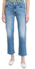 Mother Mid Rise Rambler Zip Ankle in Out Of The Blue