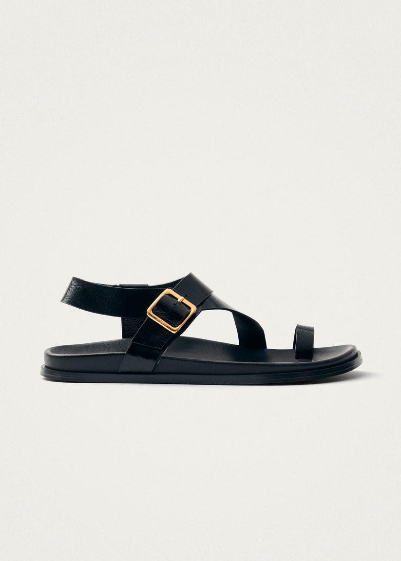 ALOHAS Siren Leather Sandals Black
