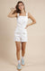 SAGE THE LABEL Self Control Stretch Twill Romper w/ Contrast Stitching