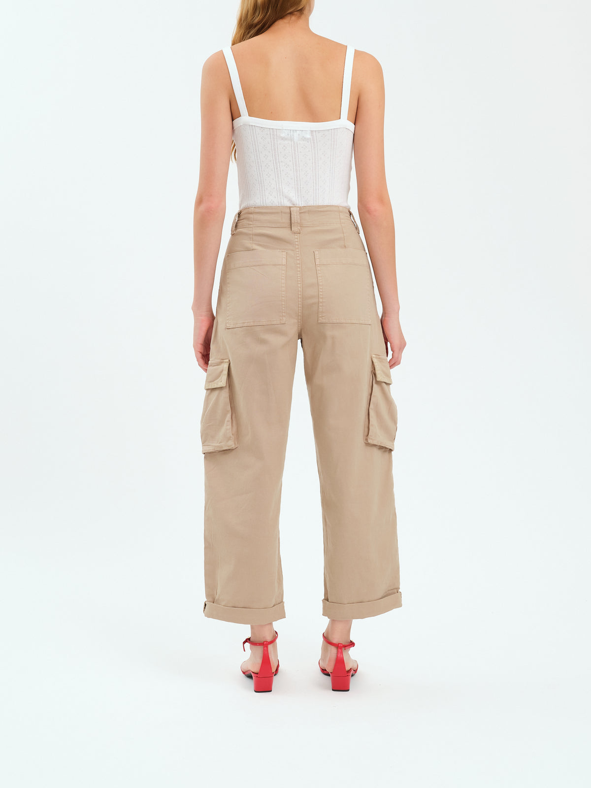 Daze Denim The Squad Curved Leg Cargo Pant in Acorn