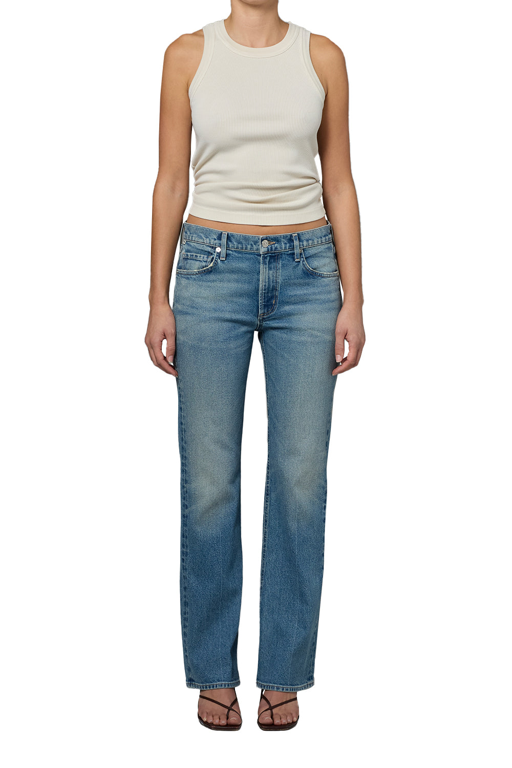 Citizens of Humanity Genova Low Rise Boot in Clairo