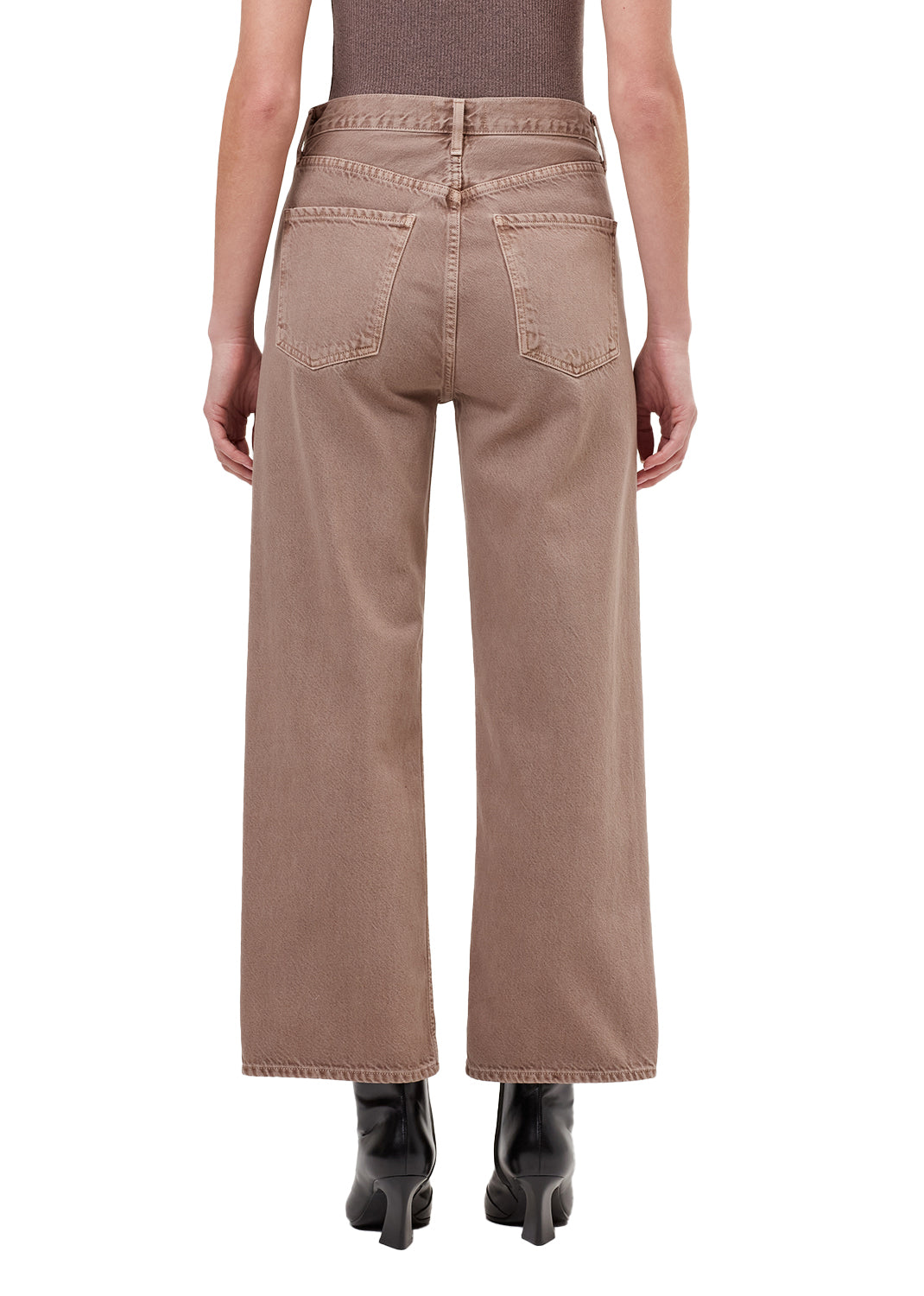 AGOLDE Ren High Rise Wide Leg in Ceramic