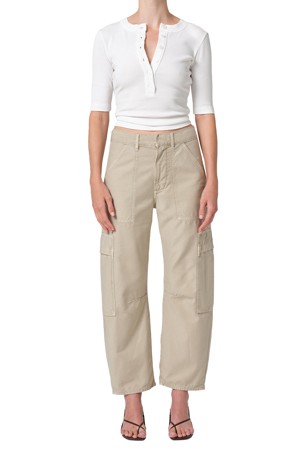 Citizens of Humanity Marcelle Low Slung Cargo in Sateen Night Flight 30