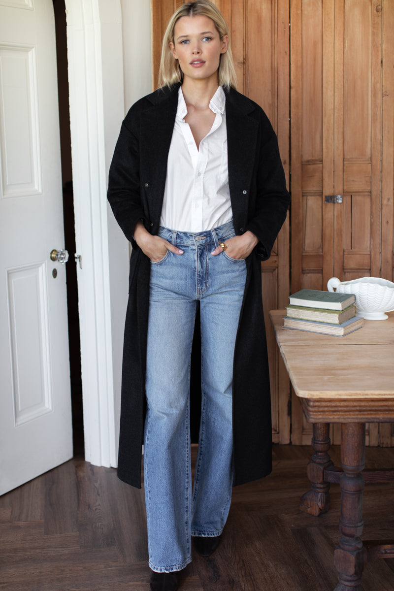 EMERSON FRY Drop Shoulder Long Coat